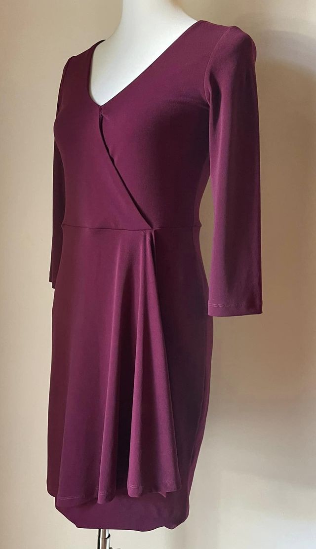 Abito CristinaEffe con incrocio bordeaux Tg 42