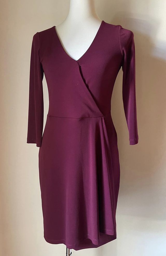 Abito CristinaEffe con incrocio bordeaux Tg 42