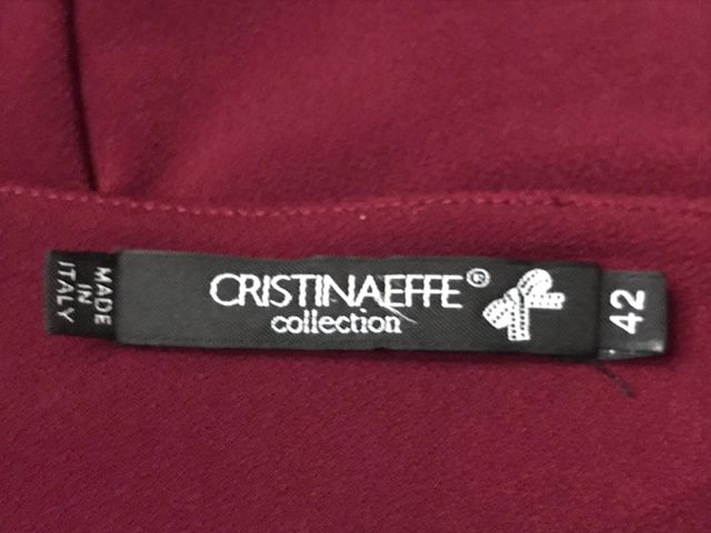 Abito CristinaEffe con incrocio bordeaux Tg 42
