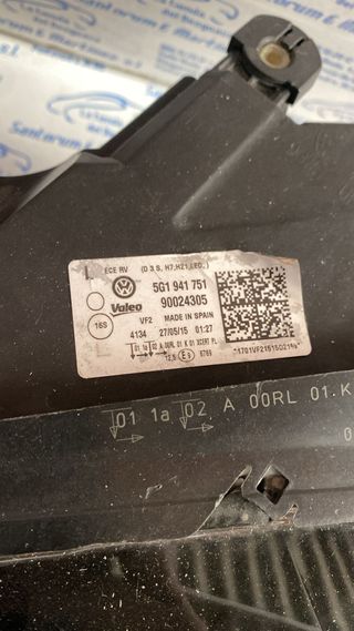 FARO DELANTERO IZQUIERDO BIXENON FOLF 7 5G1941751