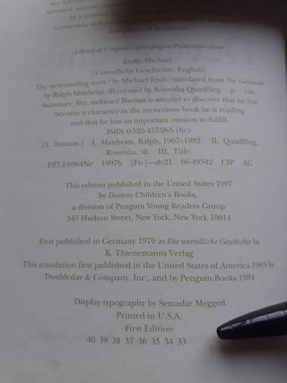 Libro de LA HISTORIA INTERMINABLE ingles