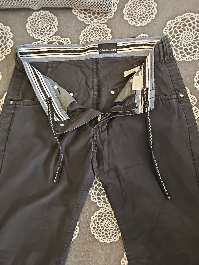 Pantalon náutico calvin klein azul marino