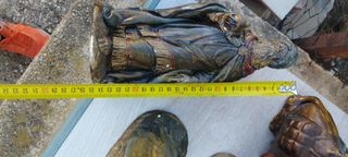Figuras belén antiguas escayola 