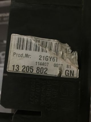 13 205 802 GN 13205802GN 21GY61 114407