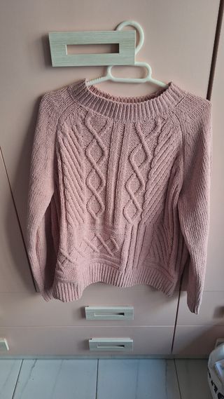 Jersey rosa de lana talla M