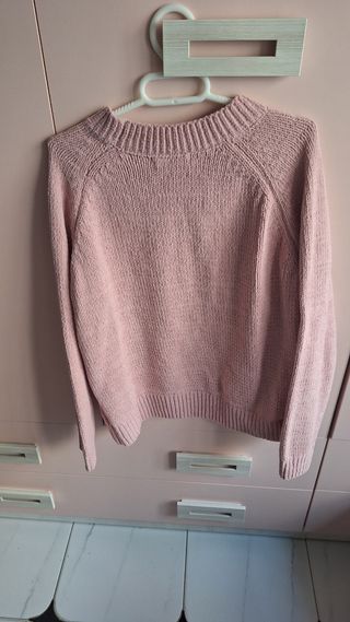 Jersey rosa de lana talla M
