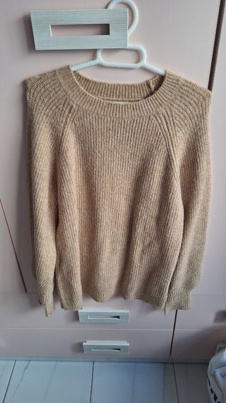 Jersey de lana marrón 