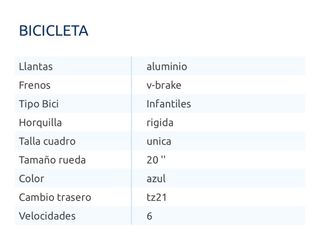 Bicicleta niño