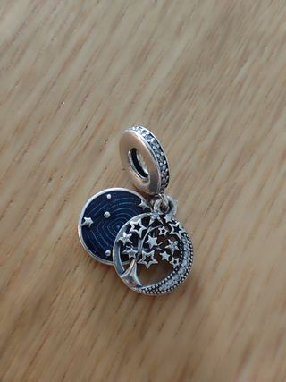 Charm Pandora Arbol y luna circonita