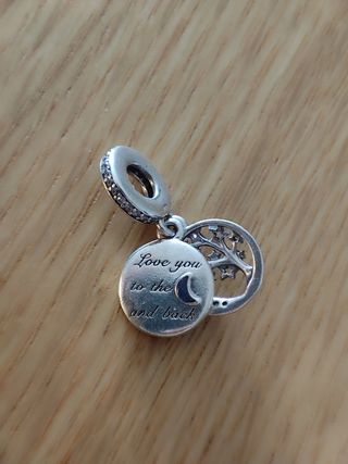 Charm Pandora Arbol y luna circonita