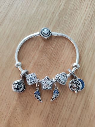 Charm Pandora Arbol y luna circonita