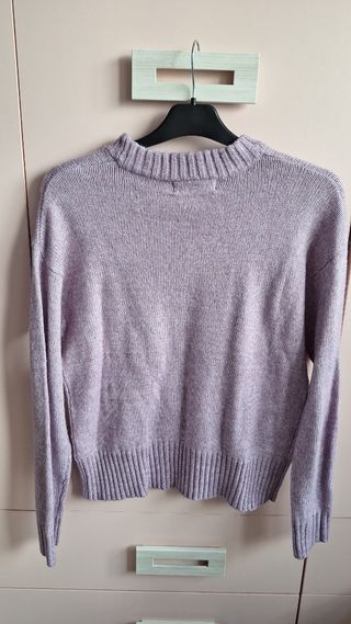 Jersey de lana violeta
