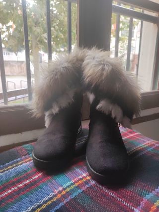 Botines negros de invierno,talla38