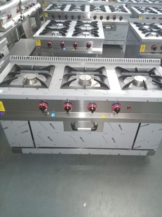cocina con horno 3 fuegos 