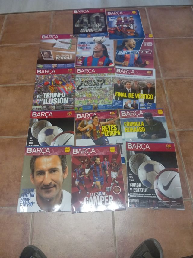 Lote 12 revistas Fc Barcelona