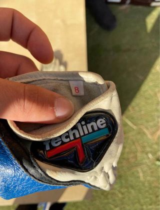 Guantes de cuero para moto techline mujer