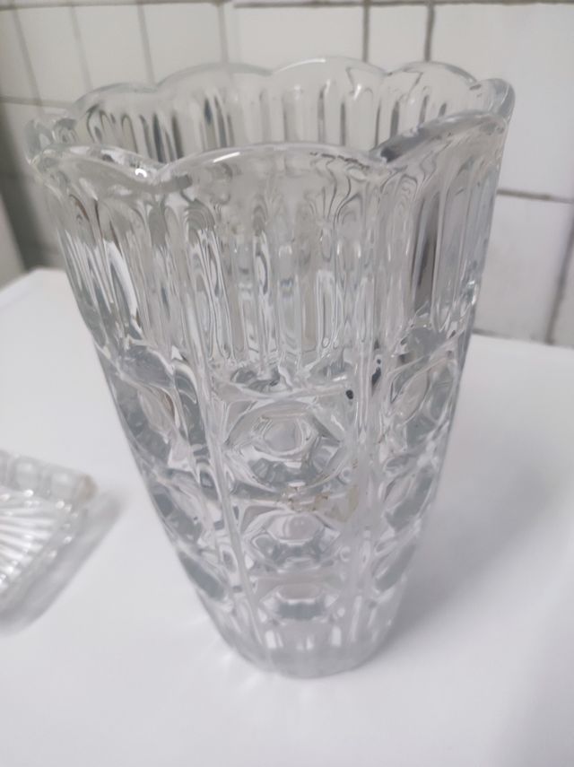 Jarrón cristal Vintage