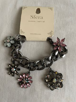 Pulsera colgantes flores