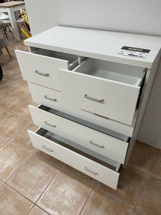 COMODA BLANCA 5 CAJONES