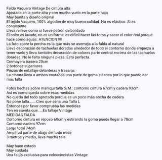 Falda Vaquera Vintage