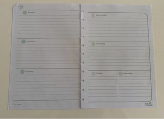 Recarga agenda semanal Talia