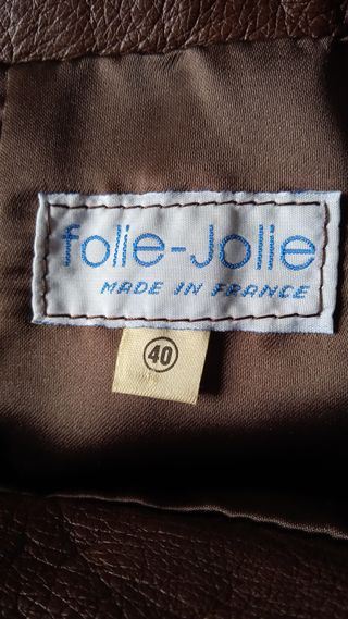 Traje PIEL NUEVO falda y chaleco T.M.