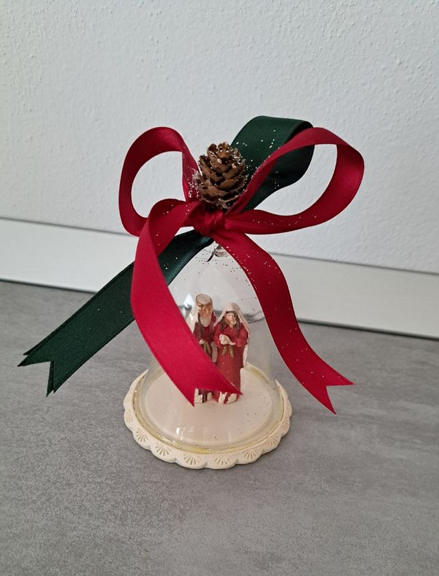 Campana natalizia nuova con cartellino 