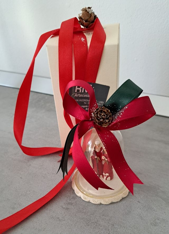 Campana natalizia nuova con cartellino 