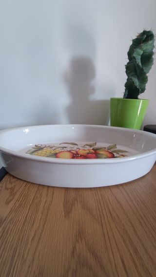 Vassoio, piatto frutta in ceramica 40 cm