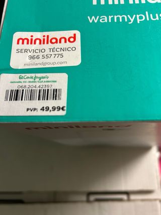calienta biberones mas esterilizador miniland.