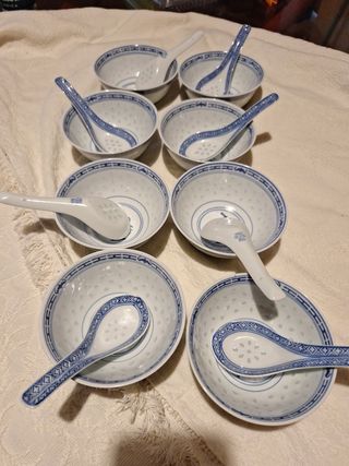 Cuencos de porcelana