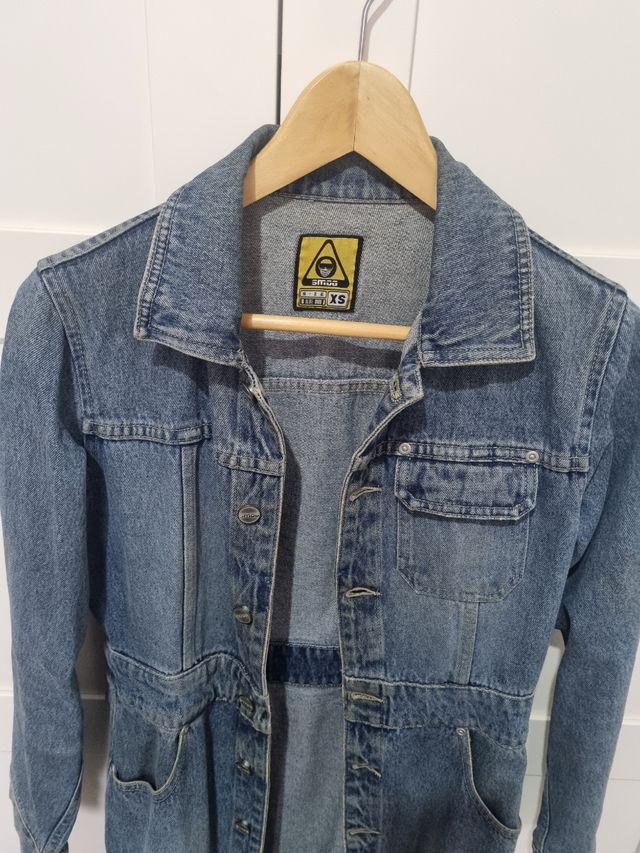 Chaqueta mujer baquera larga talla XS