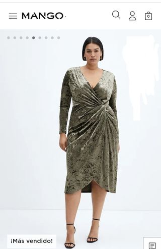 Vestido de Mango terciopelo 