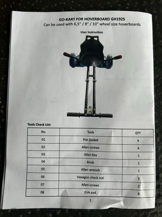 Hoverboard asiento + patinete