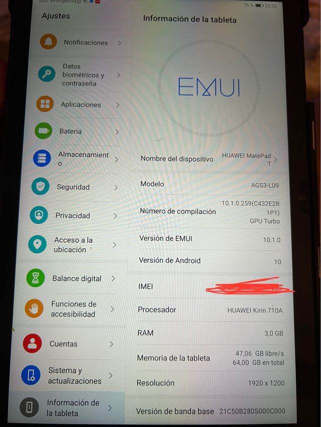 TABLET 10.1" Huawei MatePad T 10s