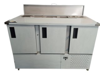 MESA ENSALADERA ACERO INOXIDABLE