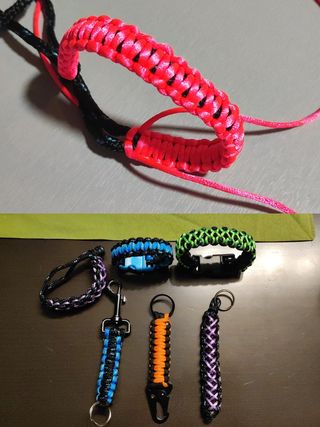 Paracord diseña tu pulsera o llavero desde 2€.