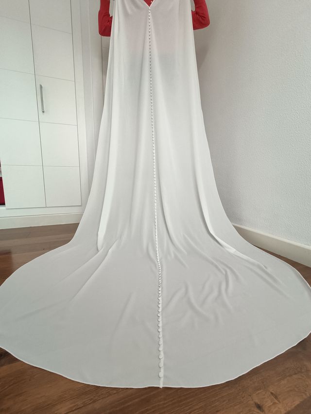 Capa de novia de modista