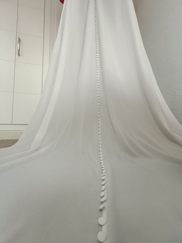 Capa de novia de modista