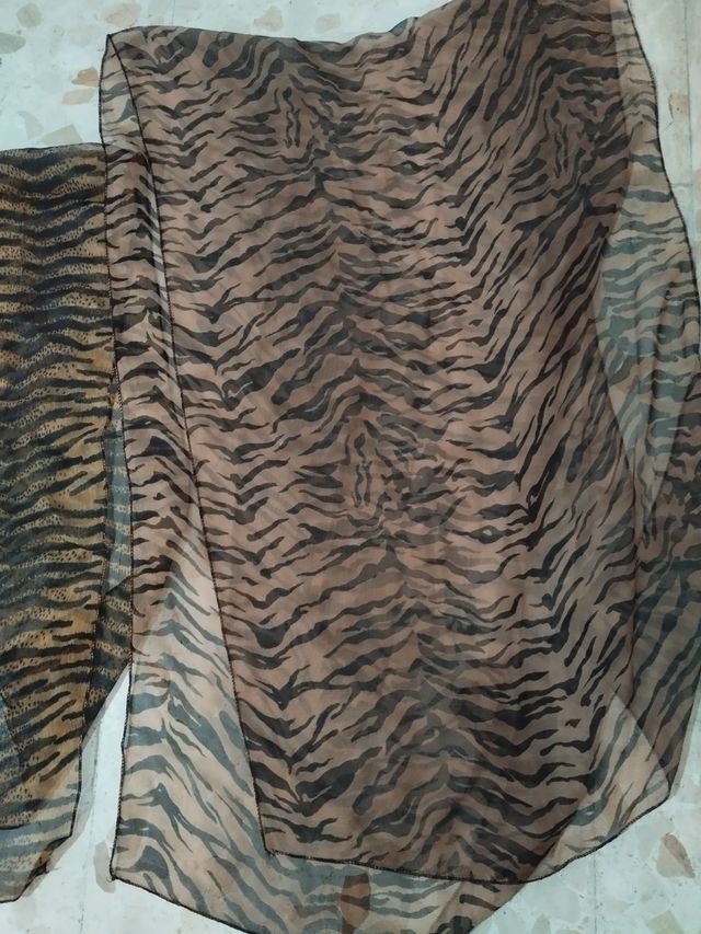 Pañuelo de gasa vintage print animal