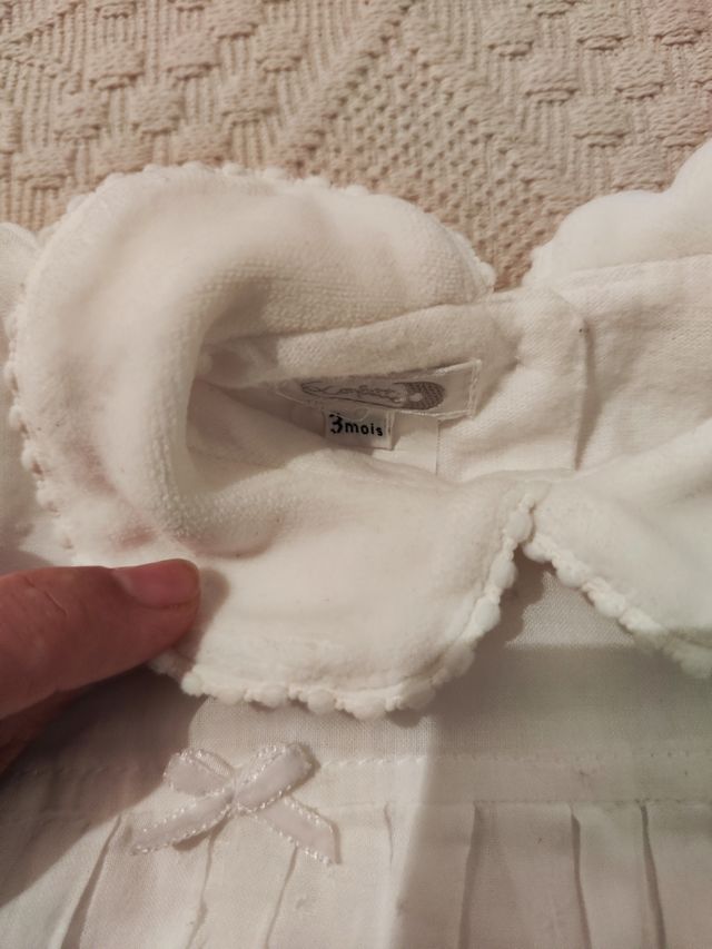 Vestido de bebe blanco