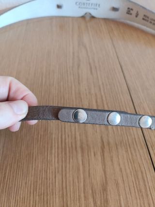 Cinturón piel mujer. Cortefiel.