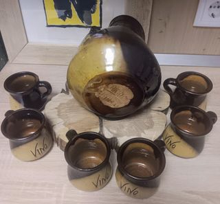 Juego de vino de ceramica