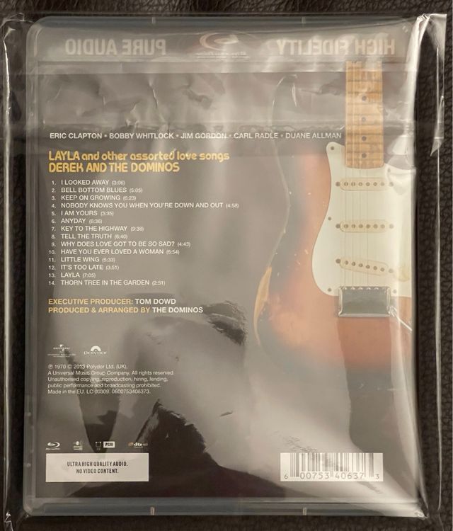 Blu Ray Audio Derek & The Dominos Layla e altri