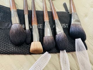 Set de brochas y pinceles de maquillaje pelo natur