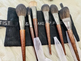 Set de brochas y pinceles de maquillaje pelo natur