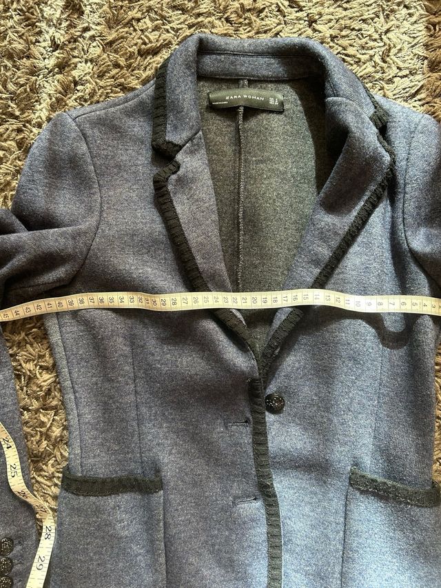 Blazer algodón bicolor