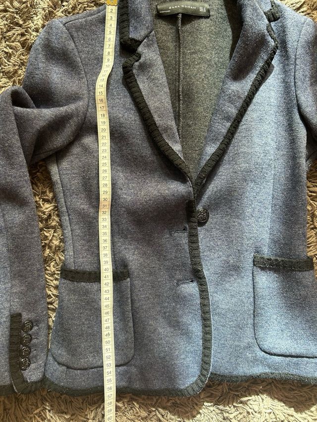 Blazer algodón bicolor