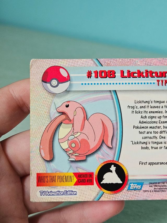 #108 Lickitung Pokémon inglese TV Animationedition