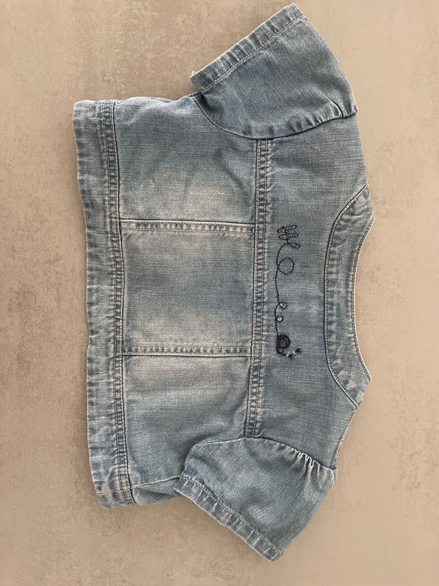 Chaqueta mangas cortas de Jeans Niña